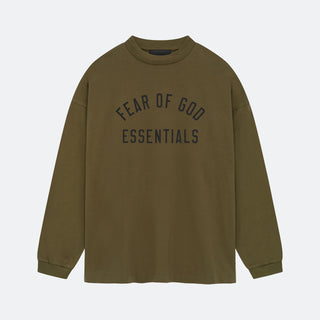 Fear Of God Essentials Jersey Long Sleeve FA24 - Olive