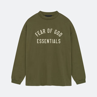 Fear Of God Essentials Jersey Long Sleeve FA24 - Military