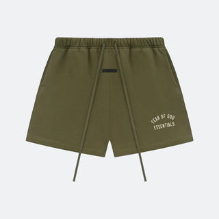 Fear Of God Essentials FA24 Fleece Soccer Short - Military