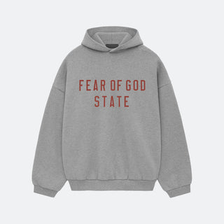 Fear Of God Essentials FW24 Fleece Hoodie - Dark Heather