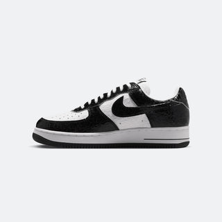 Nike AF1 Cracked Leather "White Black"