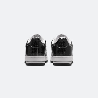 Nike AF1 Cracked Leather "White Black"