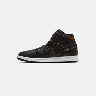 W Jordan 1 Mid "Brown Leopard"