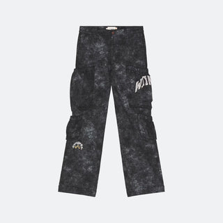 Honor The Gift Twill Cargo Wide Leg Pant-Black