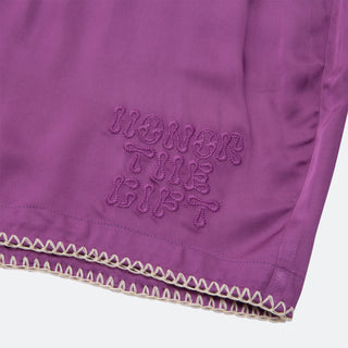 Honor The Gift Blanket Stitch Short - Purple