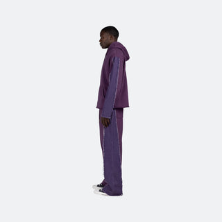 HTG Denim Panel Flare Sweatpant