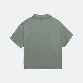 HTG Satin Chest Logo Camp Collar