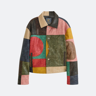 KidSuper Patchwork Leather Jacket
