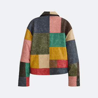 KidSuper Patchwork Leather Jacket