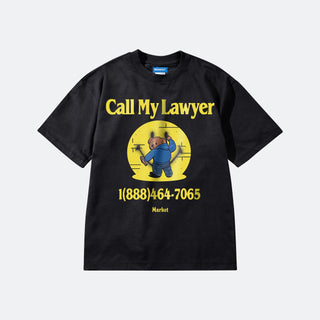 Market Smiley Call My Lawyer Bear T-Shirt