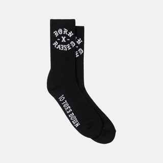 Born x Raised 10 Toes Rocker Socks - Black