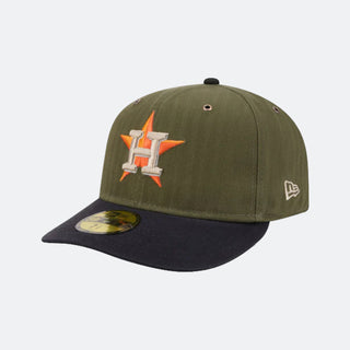 New Era Astros 5950 Low Profile "Army"
