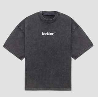 better+ "logo" tee - Vintage Black