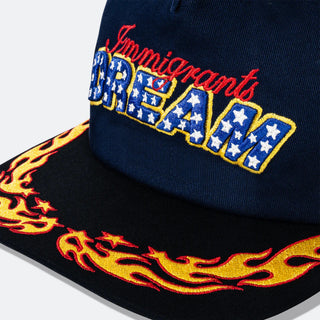 Kids Of Immigrants Dream Flame Hat - Navy